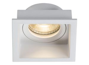 5056270872972 - Knightsbridge - Dipa Single Fixed Square Anti-Glare Downlight Weiß – DIA1FSW