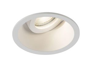 5056270872996 - Knightsbridge - Dipa Single Tilt Round Anti-Glare Downlight Weiß - DIB1TRW