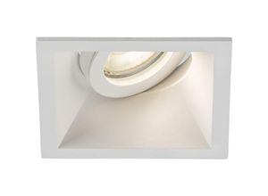 5056270873016 - Knightsbridge - Dipa Single Tilt Square Anti-Glare Downlight Weiß - DIB1TSW