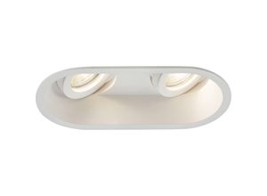 5056270873030 - Knightsbridge - Dipa Twin Tilt Round Anti-Glare Downlight Weiß – DIC2TRW