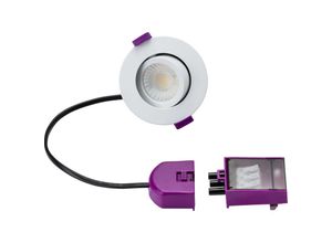 5056270882575 - Knightsbridge - SpektroLED Tilt cwa – Brandgeschütztes IP20-Downlight mit 2 x Wattzahl und 4 x cct – spektcwa