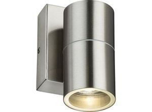 5056270886610 - Knightsbridge Applique Murale Simple Fixe GU10 avec Capteur Photocellule - Chrome Brossé 230V IP54 20W