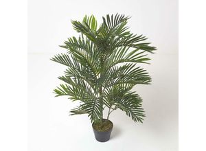 5056280717065 - Künstliche Areca-Palme im Topf 120 cm hoch - Grün - Homescapes