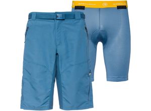 5056286978330 - Hummvee Fahrradshorts Herren in steel blue