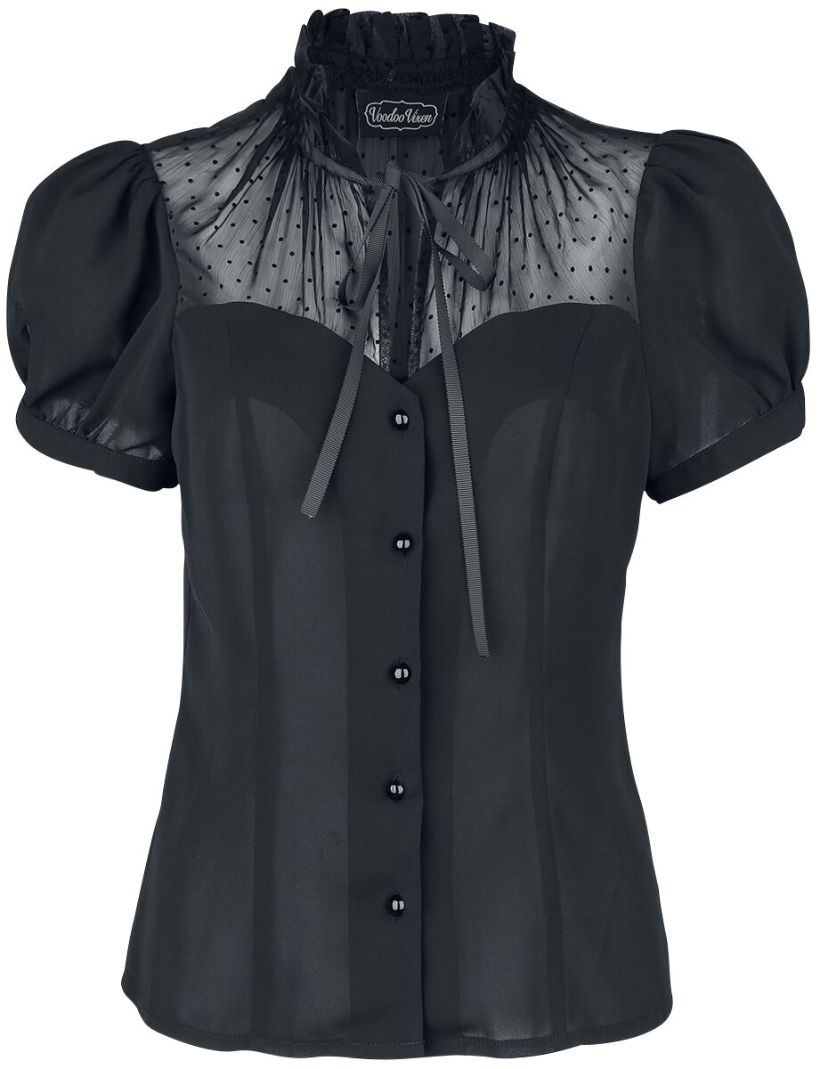 5056290420863 - Acid Doll Coalette Blouse Bluse schwarz in XXL