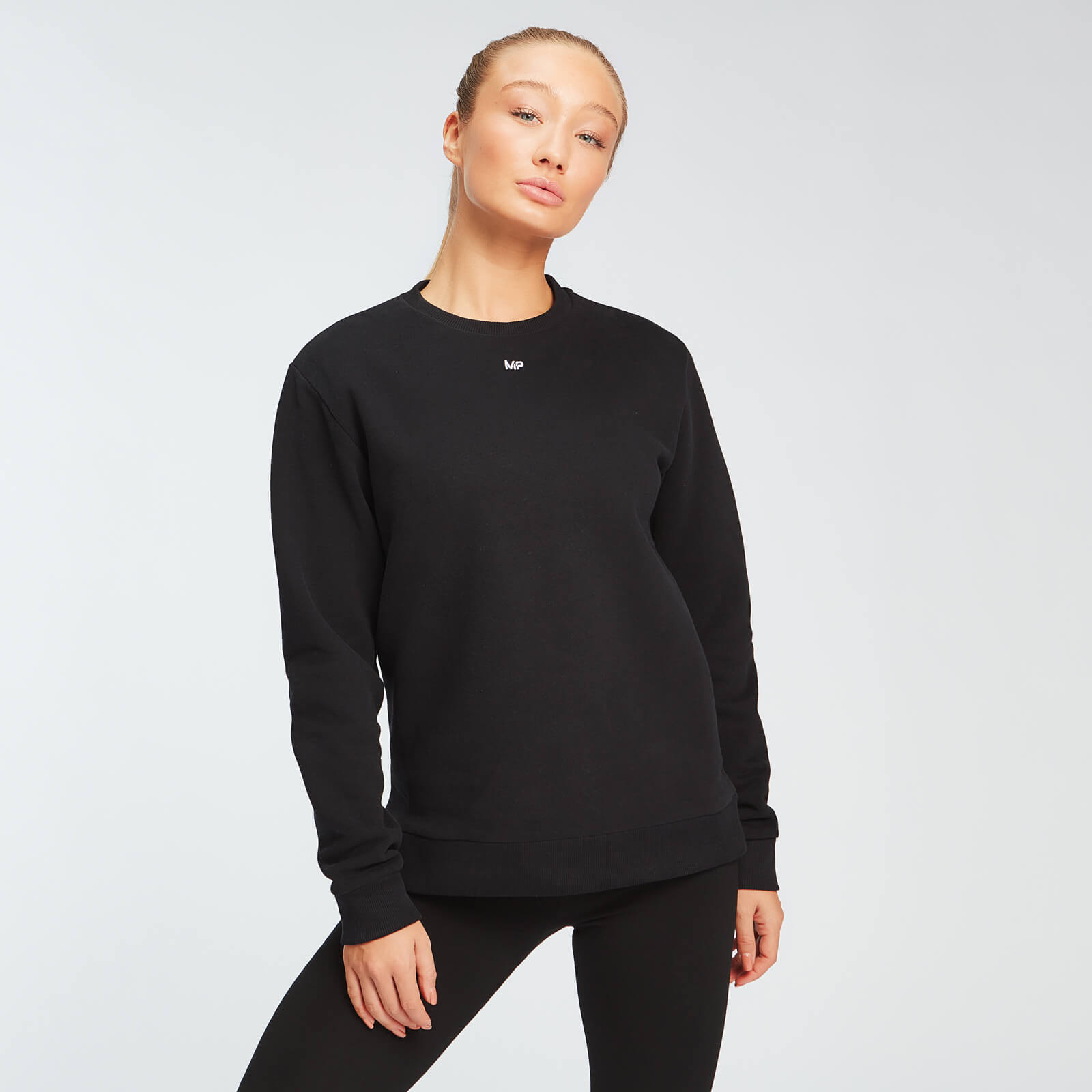 5056307345424 - Damen Essentials Sweatshirt - Schwarz - XS