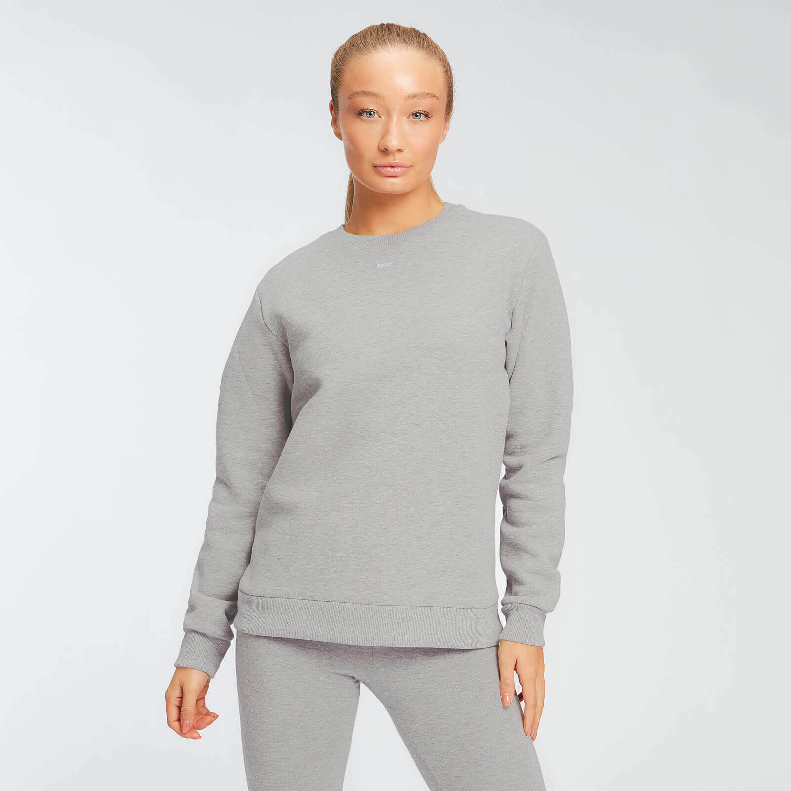 5056307345486 - Damen Essentials Sweatshirt - Grey Marl - S