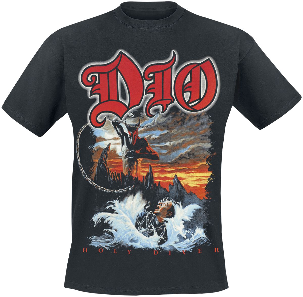 5056365731313 - Holy diver T-Shirt schwarz in XL 5056365731313 - Holy diver T-Shirt schwarz in XL