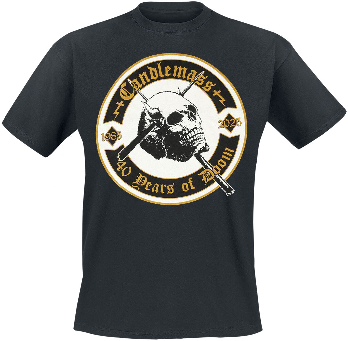 5056365733416 - 40 Years Of Doom T-Shirt schwarz in L