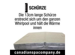 5056374202361 - Deluxe Whirlpool Isolierabdeckung braun 233 x 233 cm universell passend