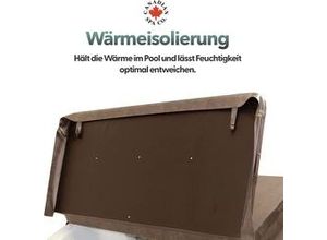 5056374202491 - Deluxe Whirlpool Isolierabdeckung grau 203 x 203 cm universell passend