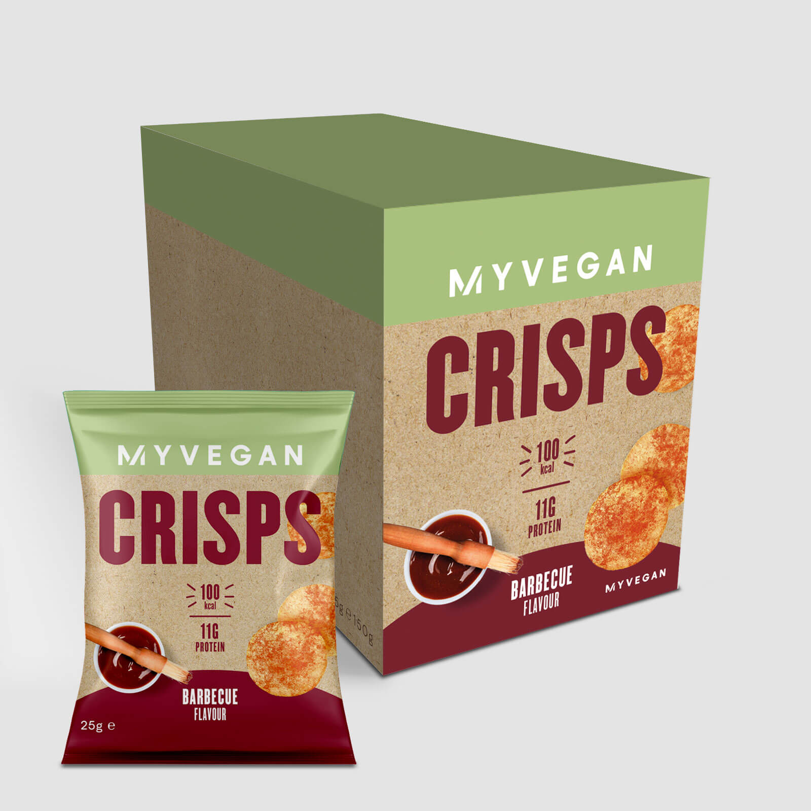 5056379507263 - Protein Crisps - 6 x 25g - Barbecue