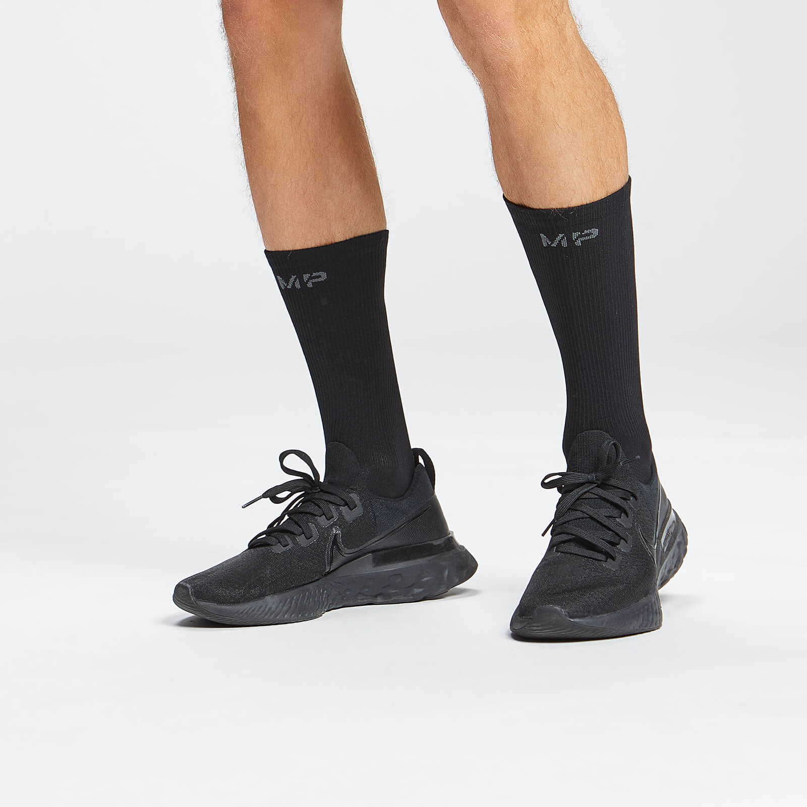 5056379546897 - Unisex Agility Crew Socken — Schwarz - UK 3-6