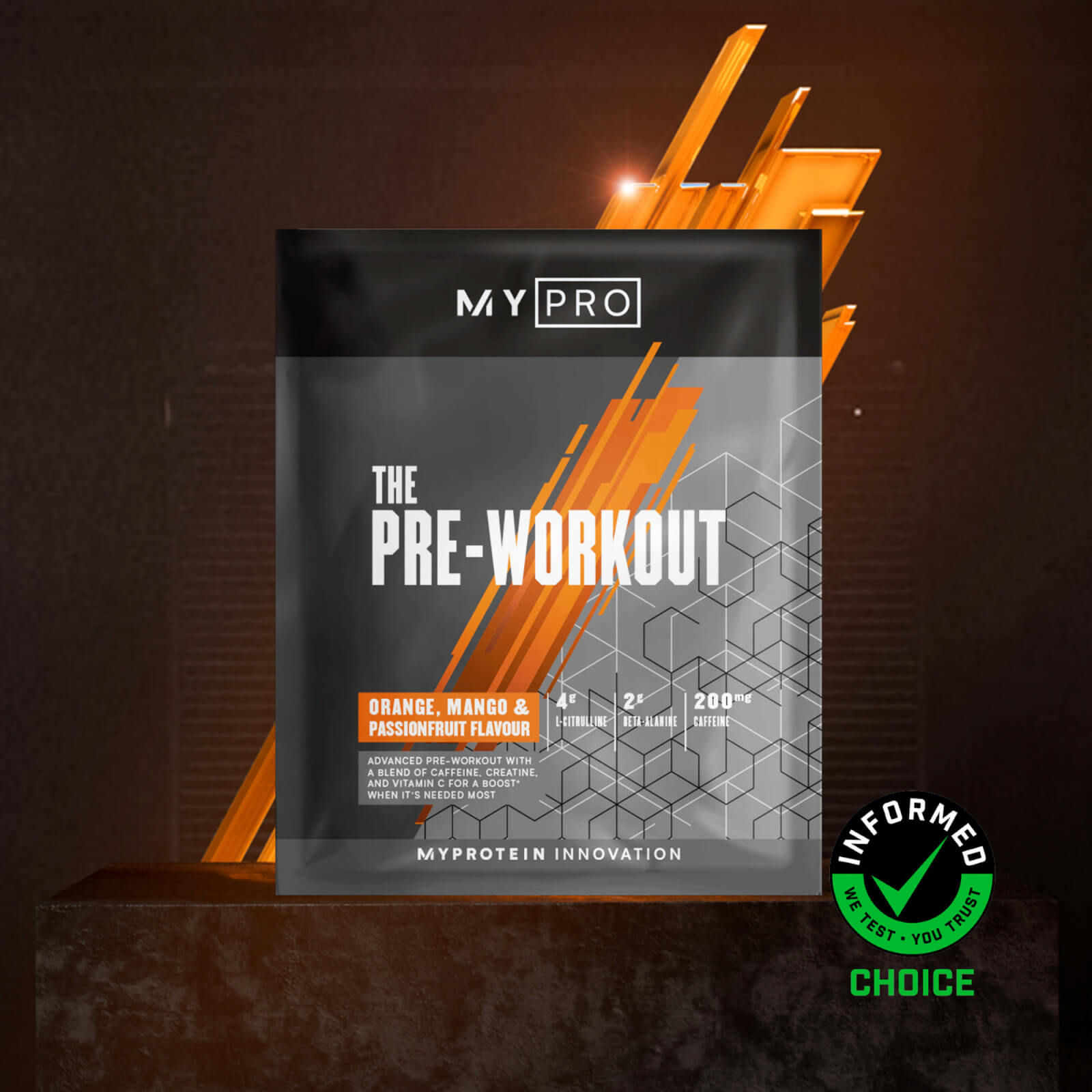 5056379593846 - THE Pre-Workout (Sample) - 1servings - Orange Mango Passionsfrucht