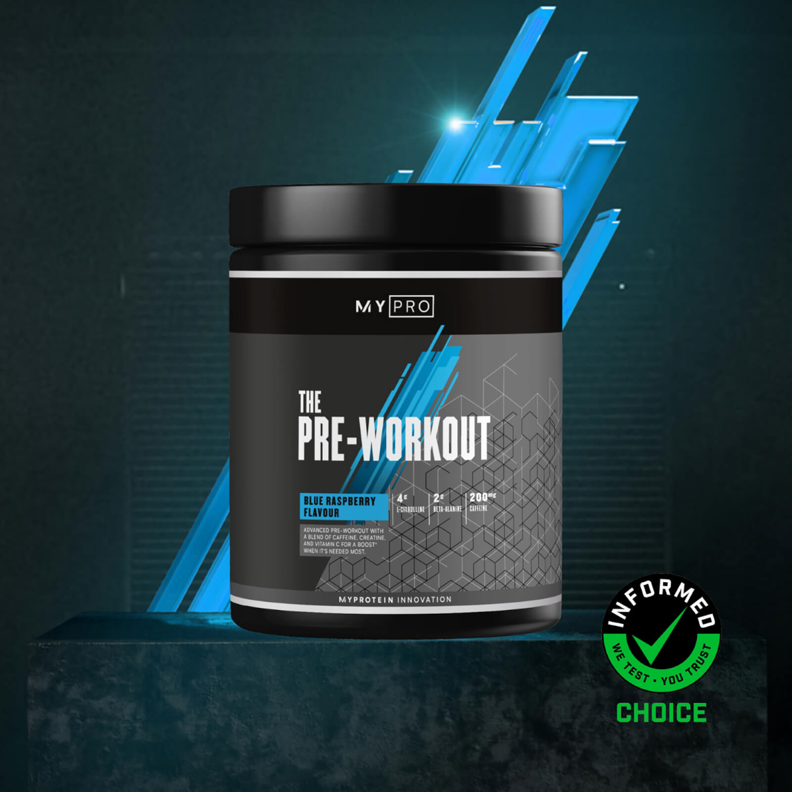 5056379594010 - THE Pre-Workout - 30Portionen - Blaue Himbeere