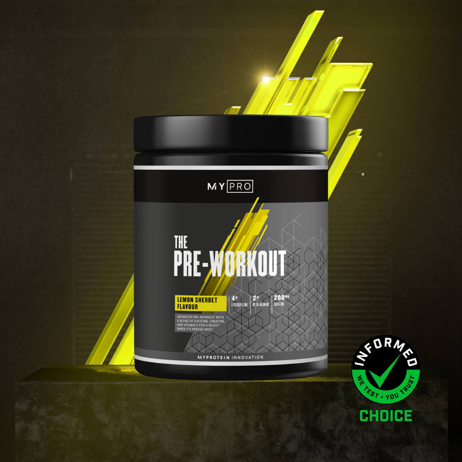 5056379594041 - THE Pre-Workout - 30Portionen - Zitronensorbet