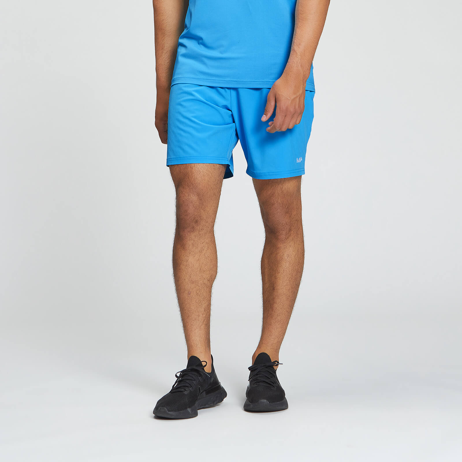 5056379613292 - Mens Essentials Woven Training Shorts - Bright Blue - XS