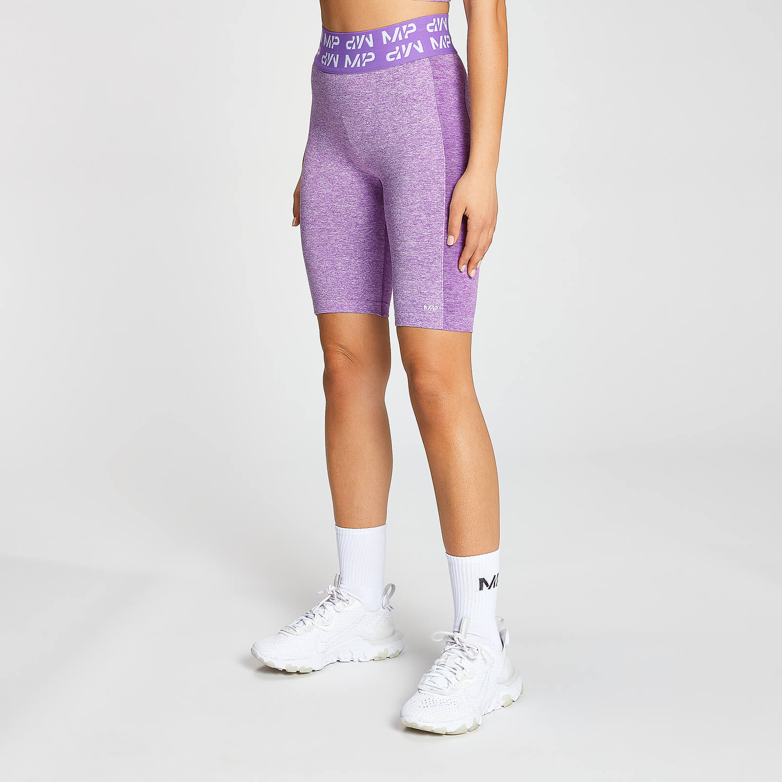 5056379623826 - Womens Curve Cycling Shorts - Deep Lilac - S