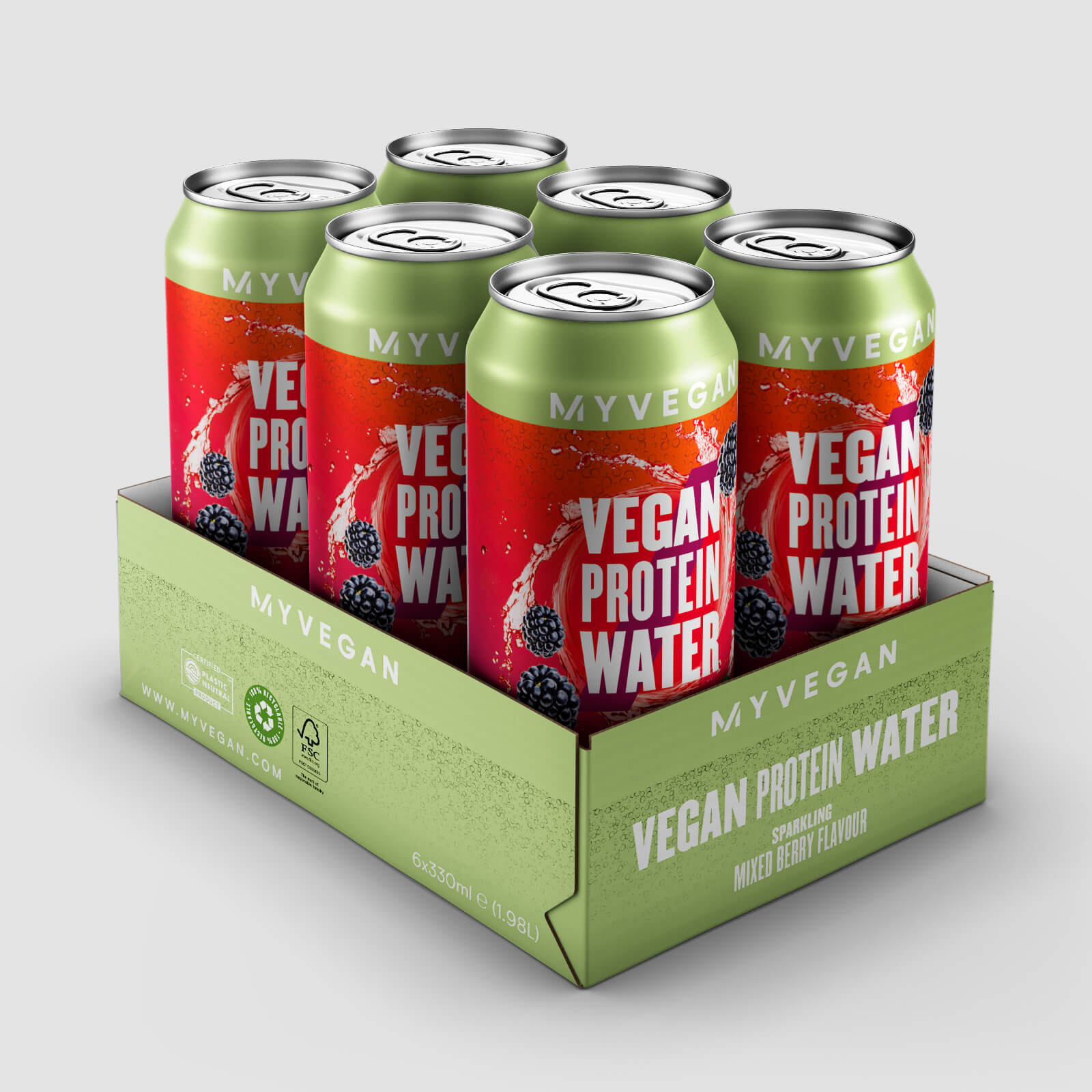 5056379679946 - Veganes Protein-Wasser mit Sprudel - Beerenmix