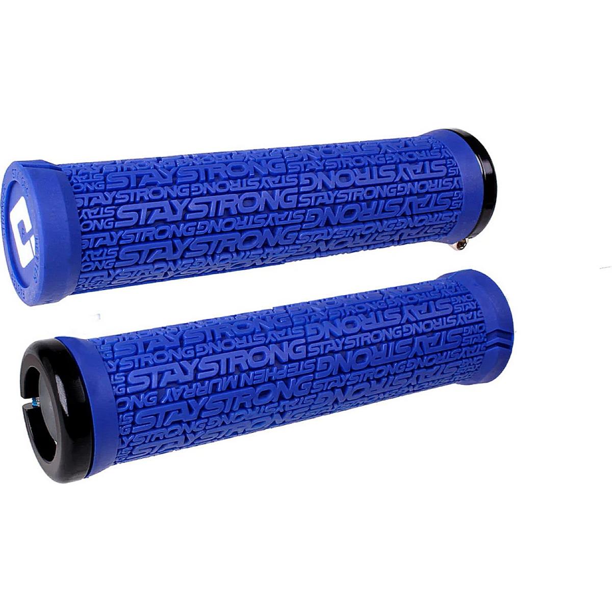 5056410503667 - Stay Strong V21 Mittelblau Griffe mit schwarzen Klemmen - 135 mm für BMX und MTB 5056410503667 - Stay Strong V21 Mittelblau Griffe mit schwarzen Klemmen - 135 mm für BMX und MTB