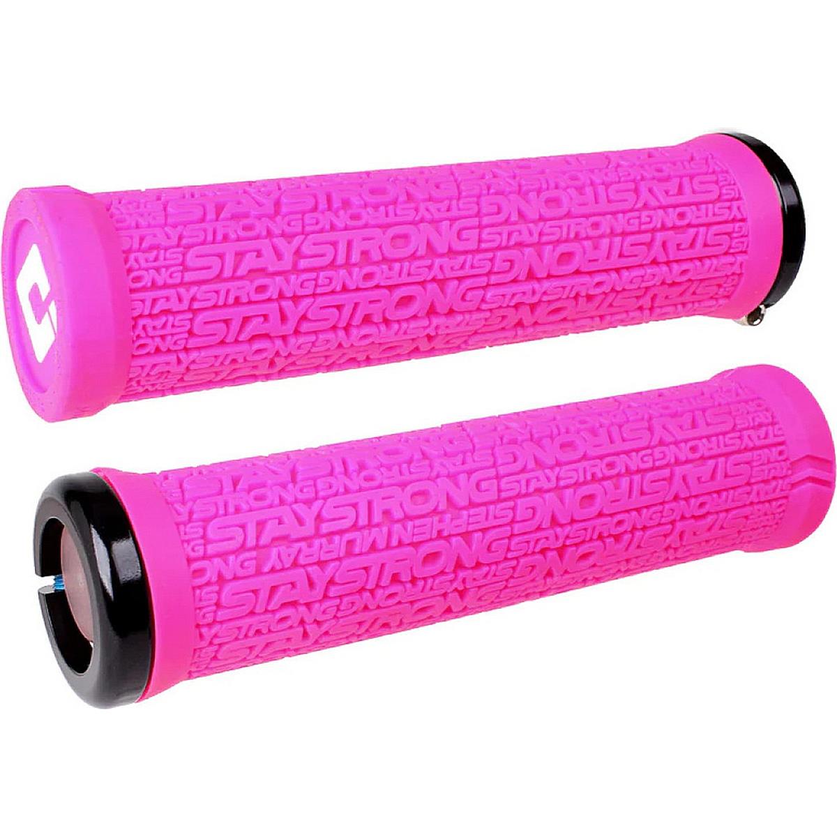 5056410503674 - Stay Strong V21 Rosa Griffe mit schwarzen Klemmen 135 mm für BMX und MTB