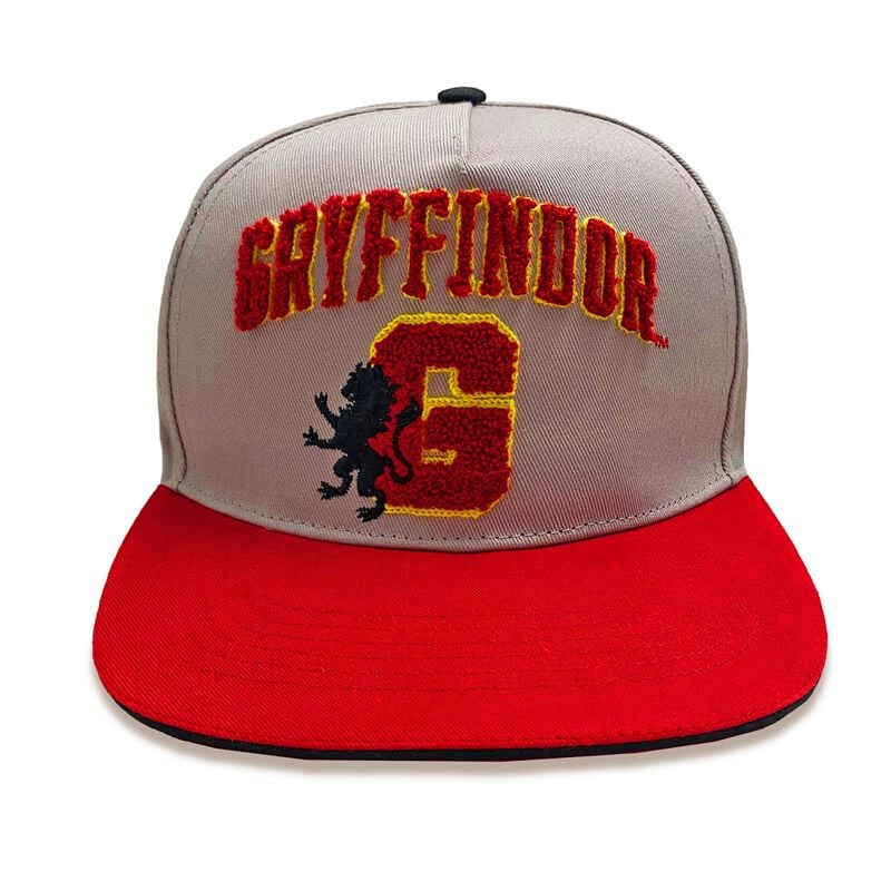 5056463409398 - College Gryffindor Cap grau rot