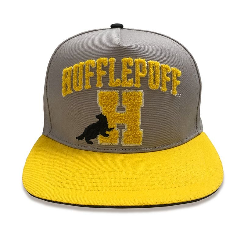 5056463409428 - College Hufflepuff Cap grau gelb