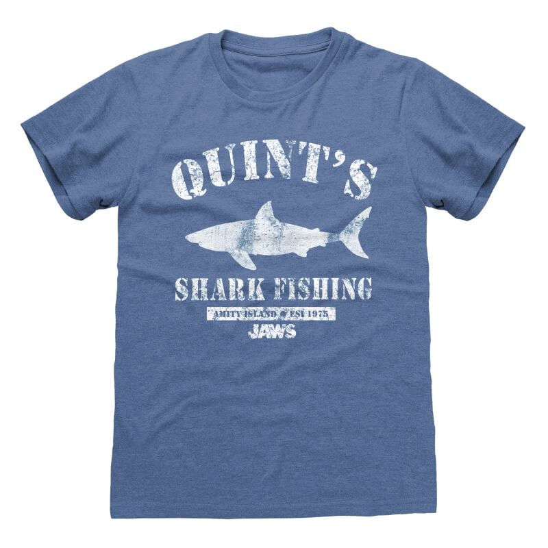 5056463446386 - Quint´s Shark Fishing T-Shirt blau in S