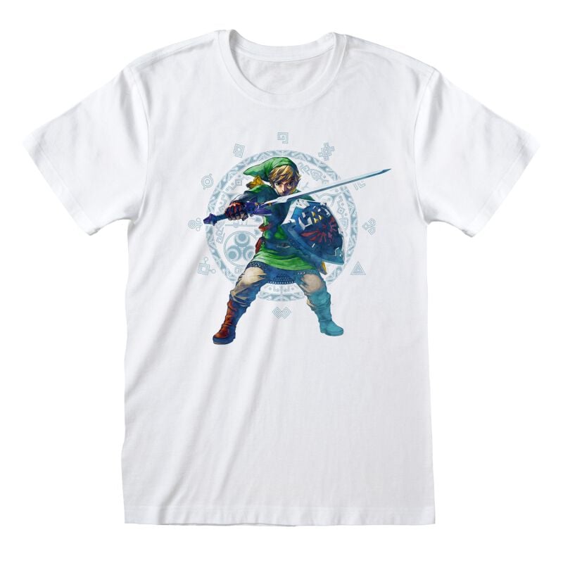 5056463489857 - Skyward Sword Pose T-Shirt weiß