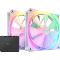 5056547200927 - NZXT F140 RGB DUO 2-pack & RGB Controller - White - Gehäuselüfter - 140 mm - Weiß mit RGB-Beleuchtung - 36 dBA