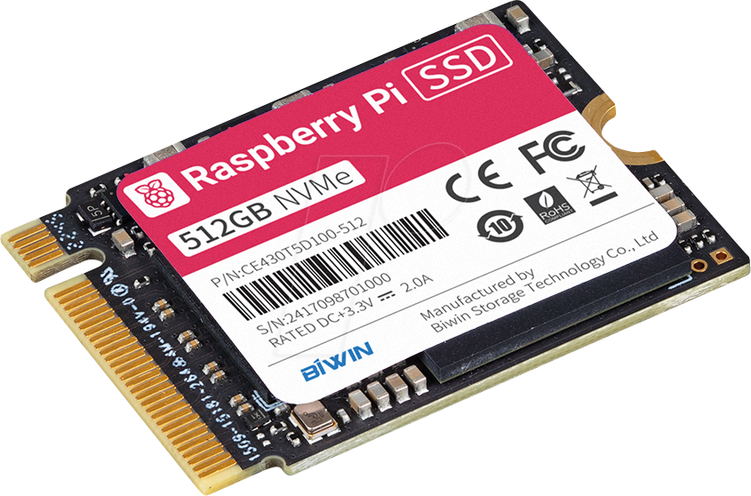 5056561805030 - RPI M2 SSD 512 - - M2 NVMe SSD 512 GB