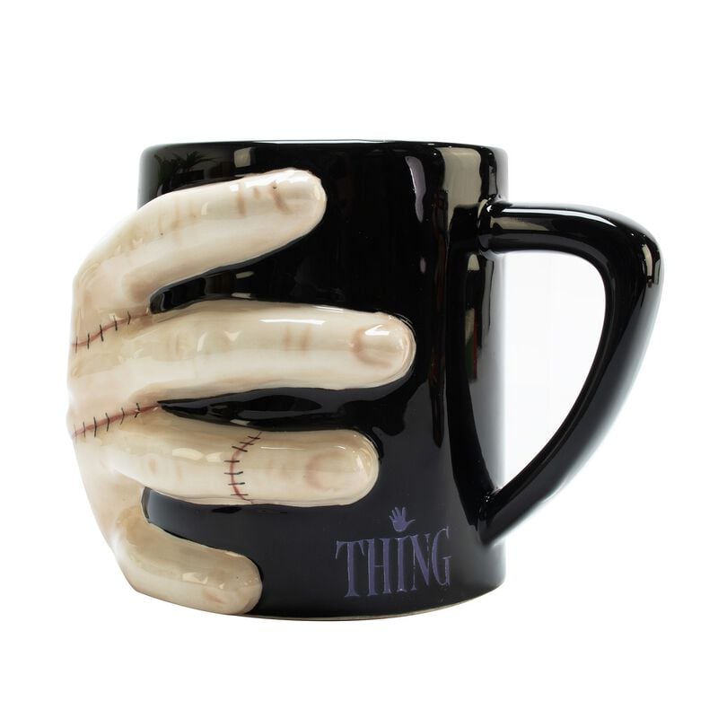 5056563717775 - Eiskaltes Händchen 3D Tasse Tasse schwarz beige