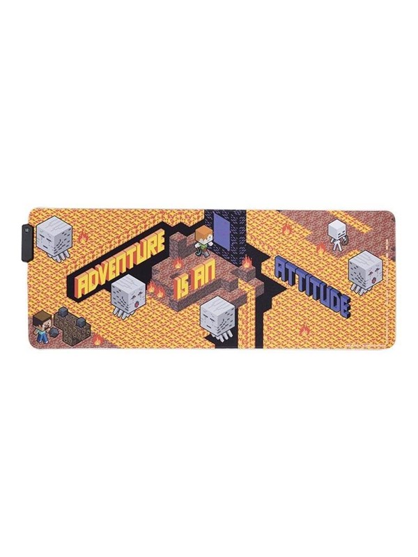 5056577711448 - Paladone Minecraft Light Up Desk Mat