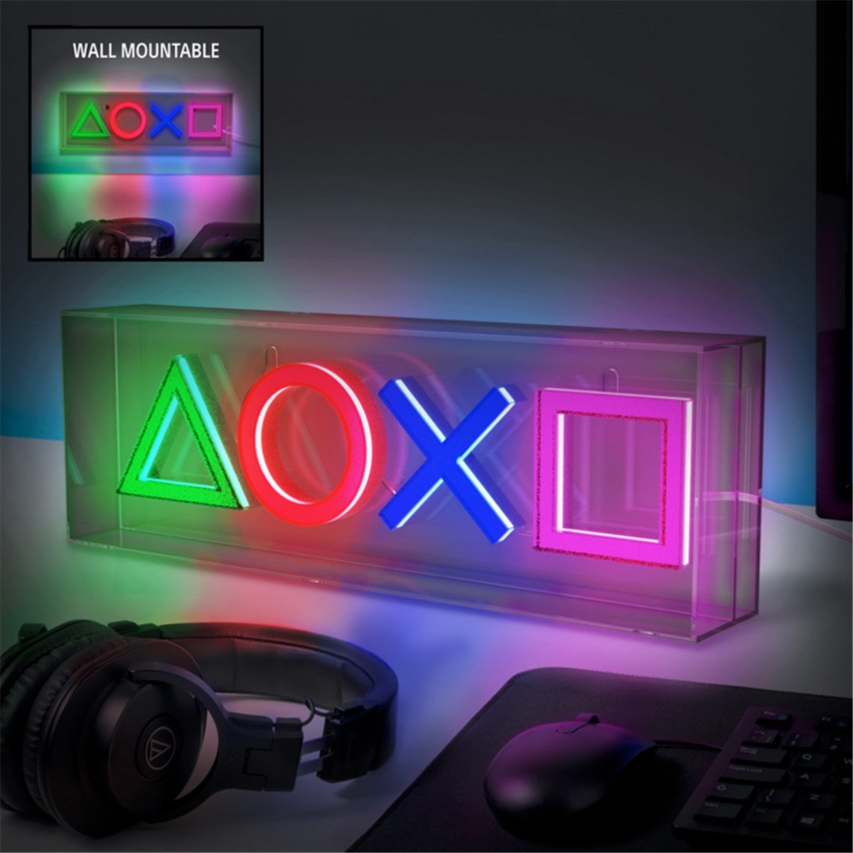 5056577728118 - Paladone - PlayStation LED Neon Light - Leuchten