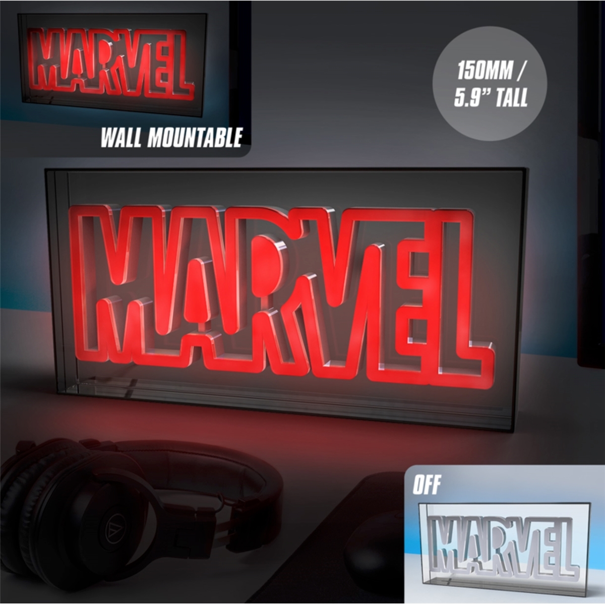 5056577733273 - Paladone - Marvel LED Neon - Leuchten