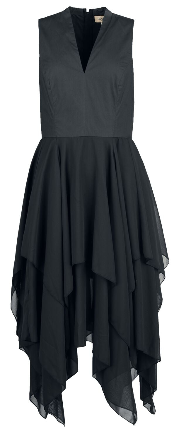 5056580324994 - Luna Dress Mittellanges Kleid schwarz in XS