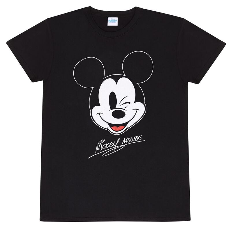 5056599709409 - Mickey Face T-Shirt schwarz in S