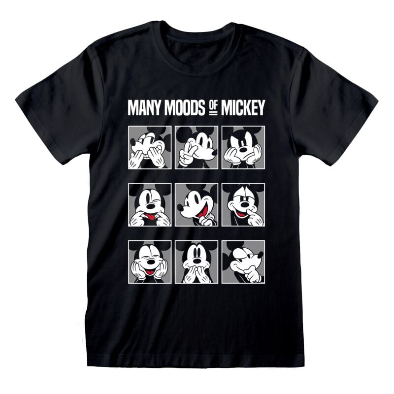 5056599730939 - Many Moods of Mickey T-Shirt schwarz in S