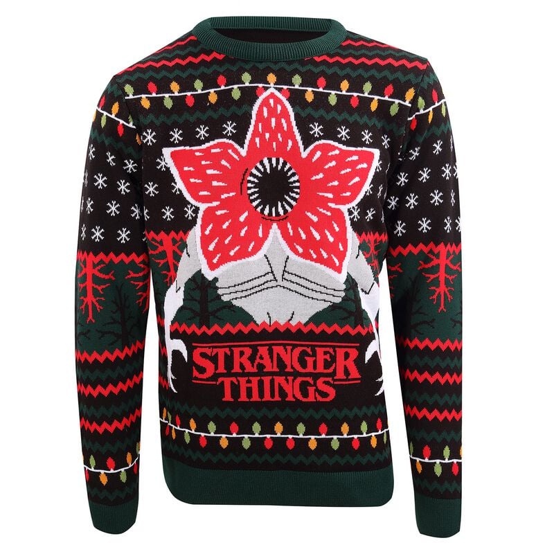 5056599748347 - - Demogorgon Weihnachtspullover multicolor in L 5056599748347 - - Demogorgon Weihnachtspullover multicolor in L