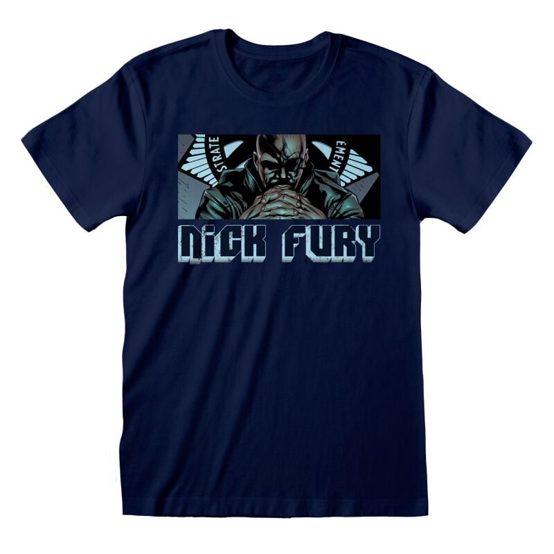 5056599750111 - Nick Fury - Leader T-Shirt navy in S