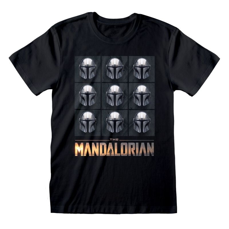 5056599784338 - The Mandalorian - Mando Helmets T-Shirt schwarz in S