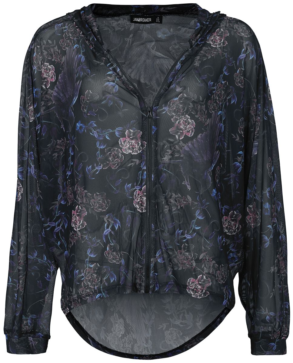 5056665016622 - Purple Night Crows Mesh Bat Hoodie Kapuzenjacke multicolor in M 5056665016622 - Purple Night Crows Mesh Bat Hoodie Kapuzenjacke multicolor in M