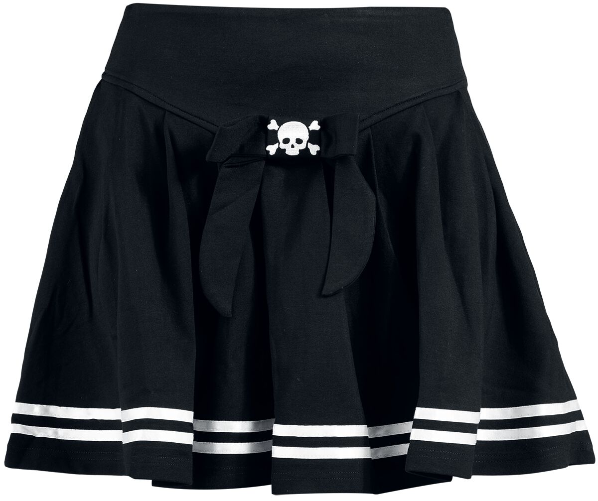 5056665017889 - Sailor Mini Skirt Kurzer Rock schwarz weiß in S