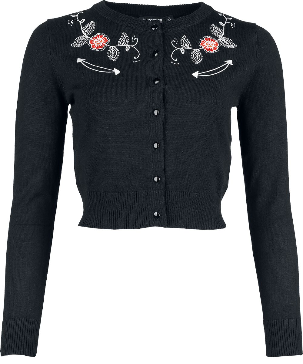5056665031823 - Western Flowers Emb Cardigan Cardigan schwarz in XL 5056665031823 - Western Flowers Emb Cardigan Cardigan schwarz in XL