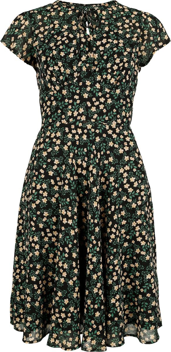 5056665032776 - Floral Flutter Sleeve Flare Dress Mittellanges Kleid multicolor in XXL