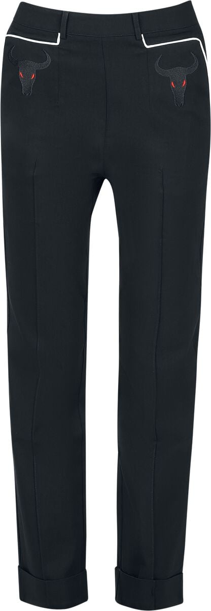 5056665037085 - Western Bull Trousers Stoffhose schwarz in M 5056665037085 - Western Bull Trousers Stoffhose schwarz in M