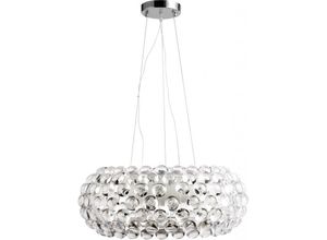 5056665746611 - Privatefloor - Deckenlampe - Kristallkugel-Hängeleuchte - 50cm - Savoni Transparent - Acryl Kunststoff - Transparent