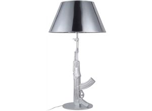 5056665747793 - Privatefloor - Tischlampe - Waffen-Design-Lampe - Groß - Beretta Silber - pvc Harz Kunststoff - Silber