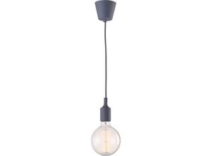 5056665750410 - Privatefloor - Deckenlampe mit Schraubgewinde - Pendelleuchte - Axel Grau - pvc Kunststoff - Grau