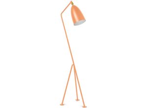 5056665753732 - Privatefloor - Stehlampe im Stativ-Design - Wohnzimmerlampe - Hopper Orange - Stahl Metall - Orange